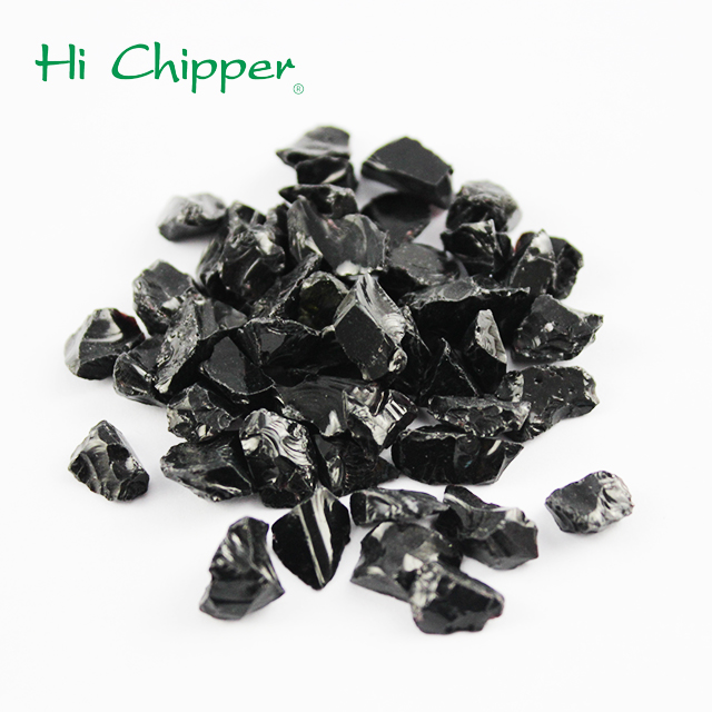 검은 분쇄 유리