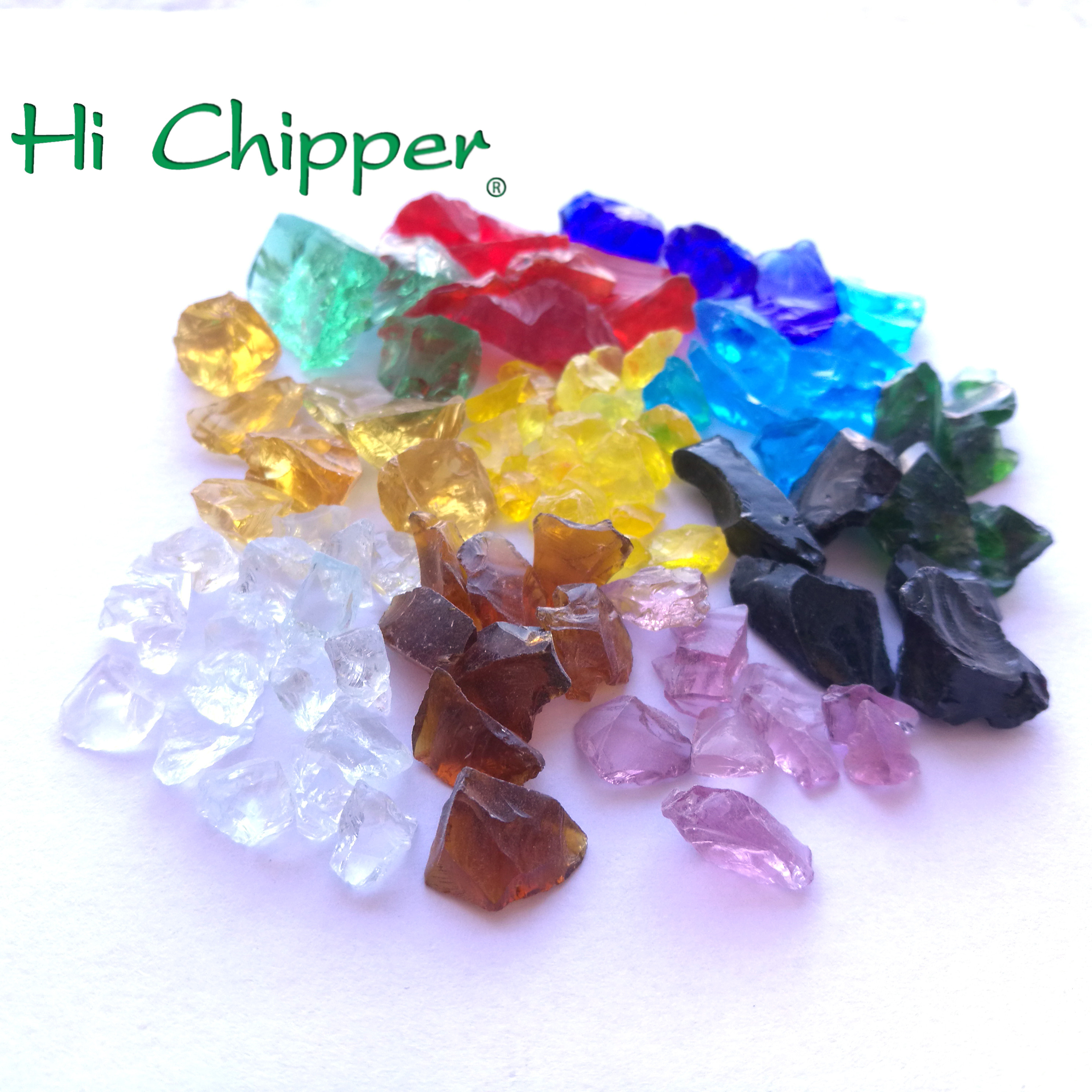 유색 유리 그릿