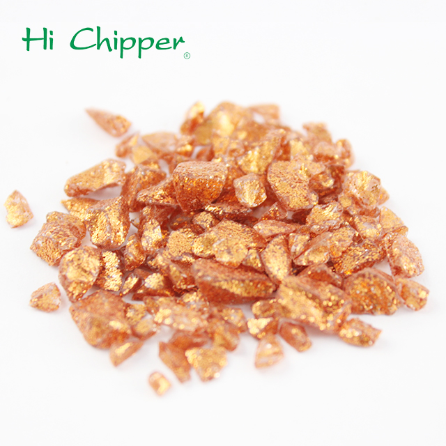 분쇄 된 반짝이 유리